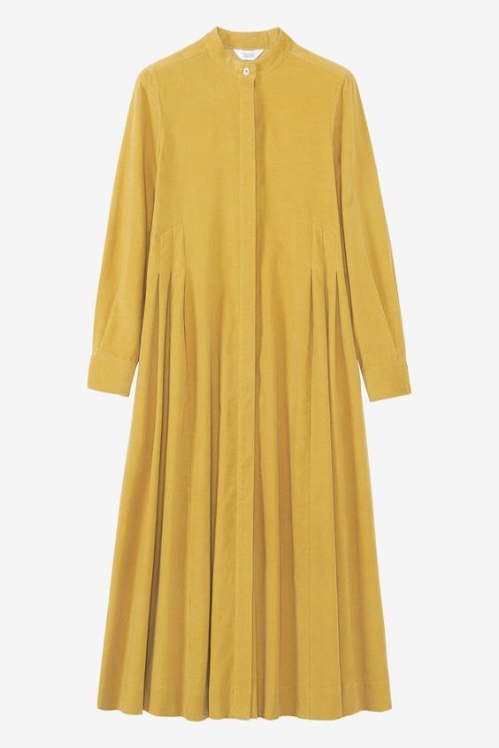 TEST - Dress Long Sleeve in Mustard